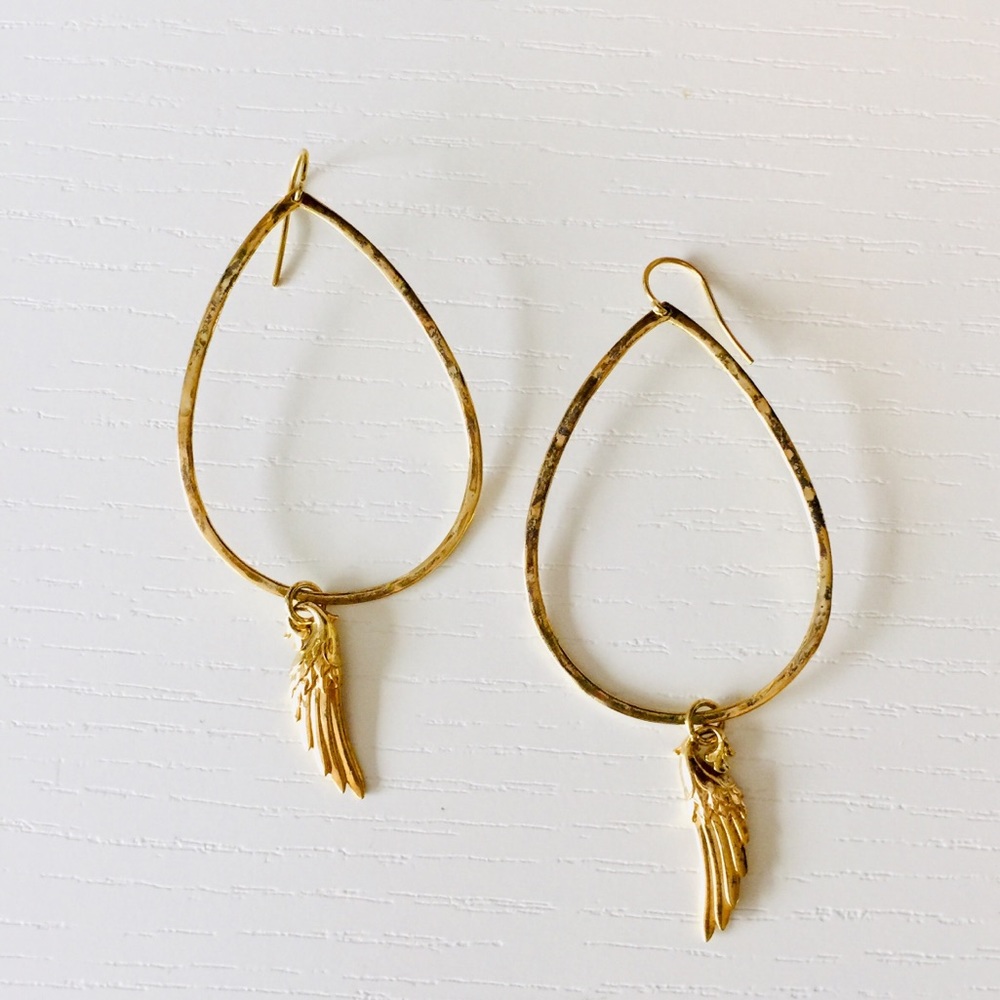 NWT 14K Vermeil Antique Gold Earrings